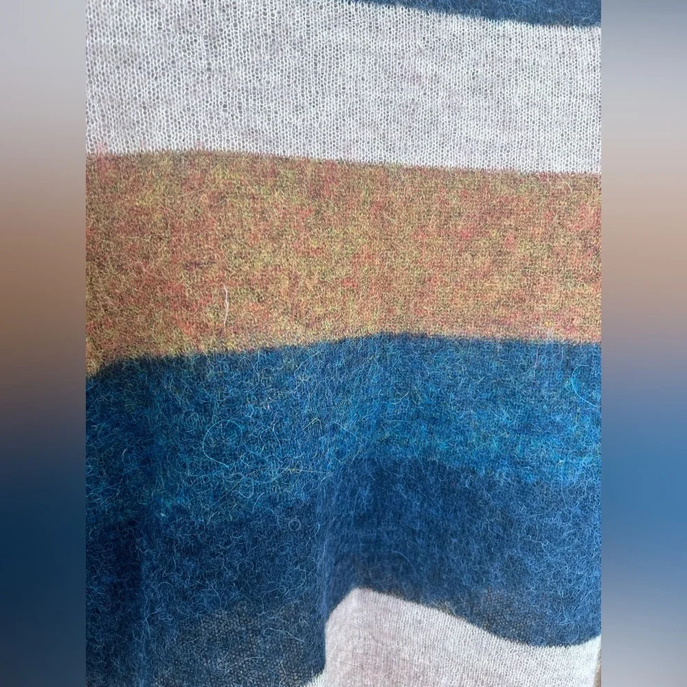 Pam & Gela alpaca blend striped sweater